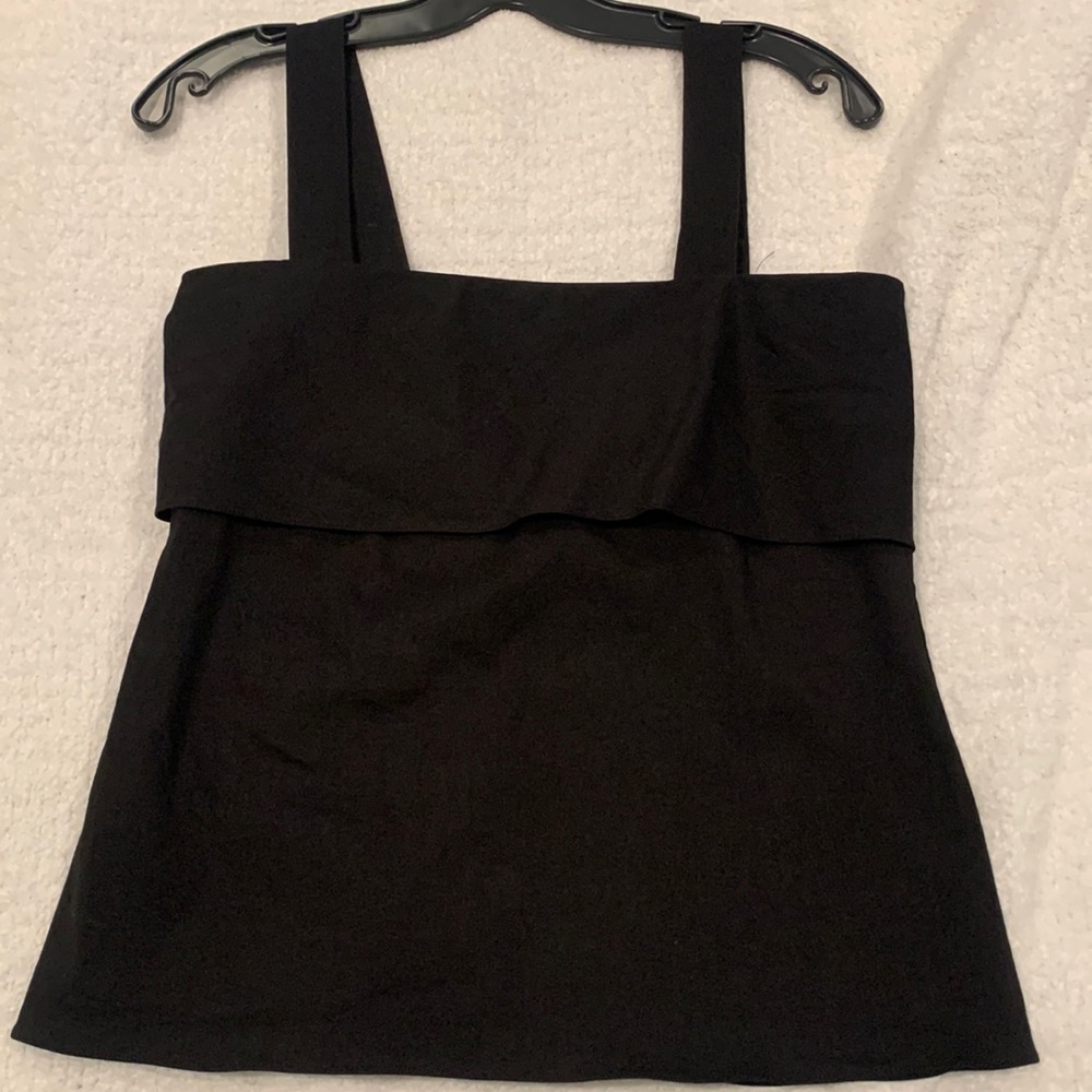Tie back top linen- like new
